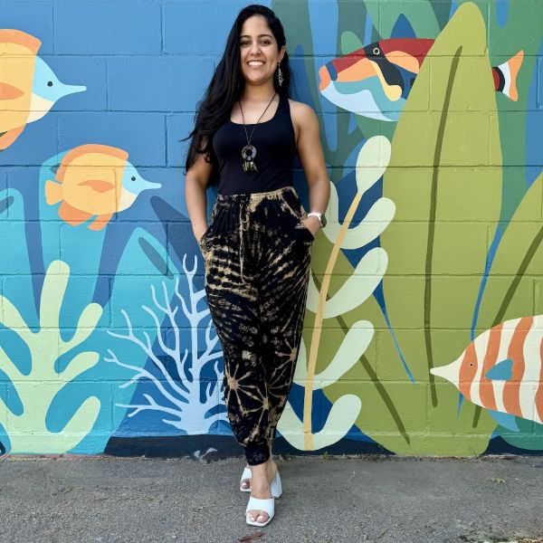 Cropped Jenny Tie Dye Jogger Pants