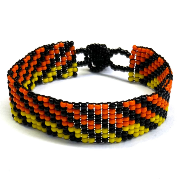 Geo Stripe Beaded Bracelet