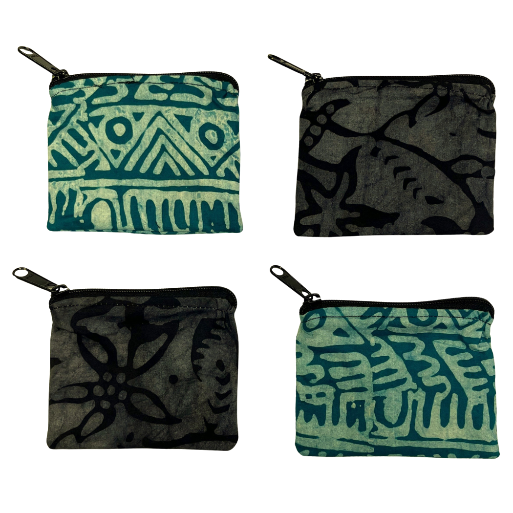 Cotton Batik Coin Purses