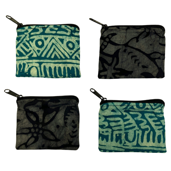 Cotton Batik Coin Purses