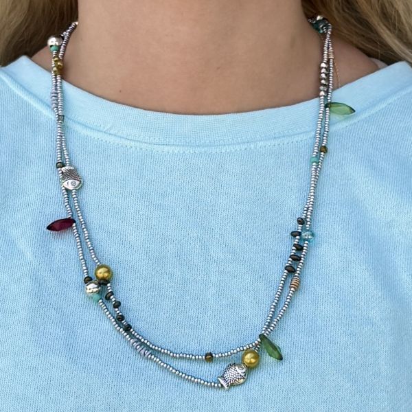 Multiway Glass Bead Necklace
