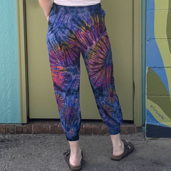 Cropped Jenny Tie Dye Jogger Pants