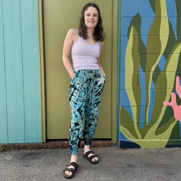 Cropped Jenny Tie Dye Jogger Pants