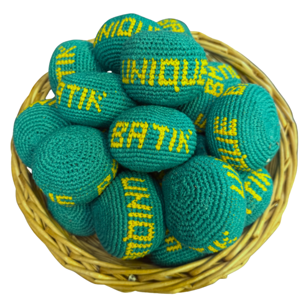 Multicolor Crocheted Footbag Ball