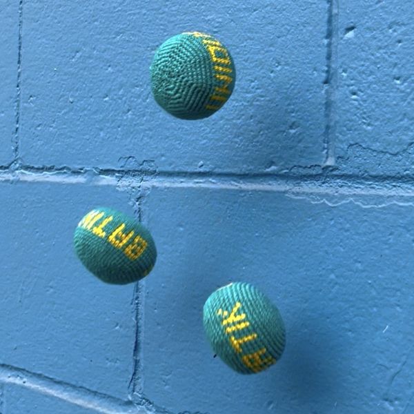 Multicolor Crocheted Footbag Ball