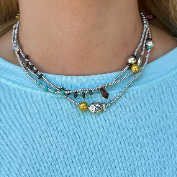 Multiway Glass Bead Necklace