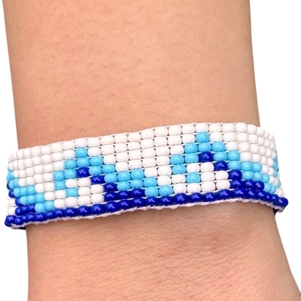 Kids' Wave Beaded Bracelet