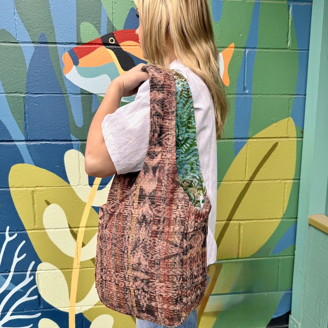 Cotton Corte Crossover Pocket Tote