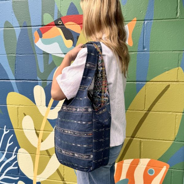Cotton Corte Crossover Pocket Tote