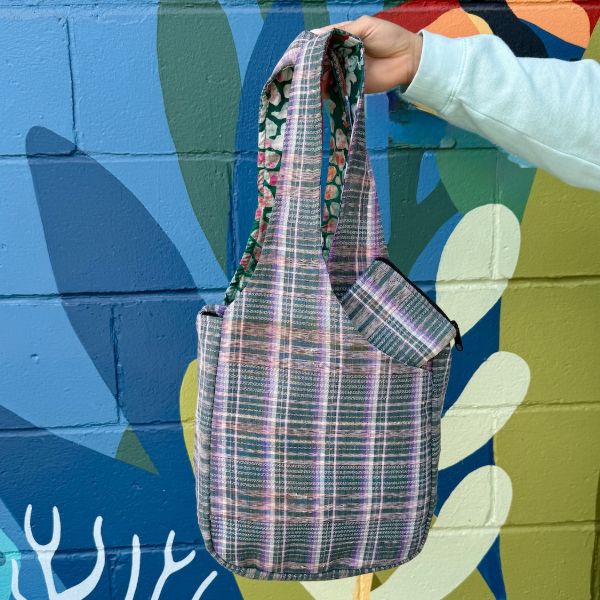 Cotton Corte Crossover Pocket Tote