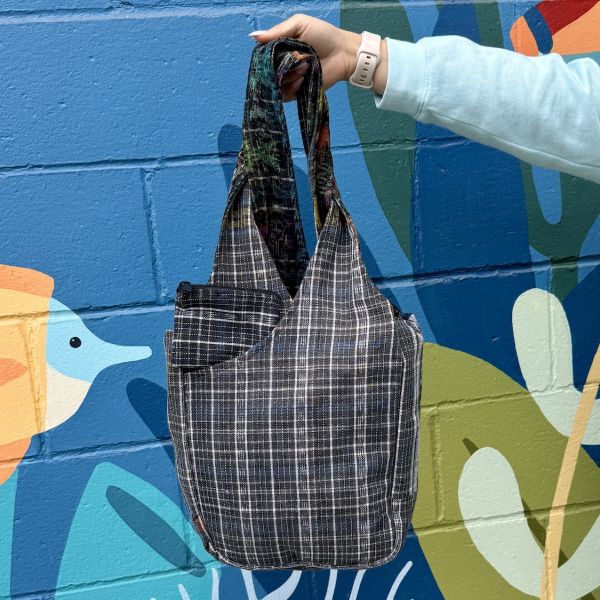 Cotton Corte Crossover Pocket Tote