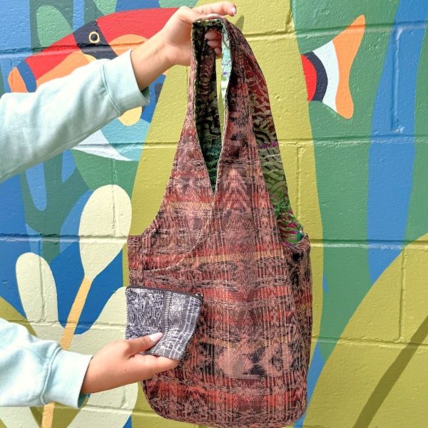 Cotton Corte Crossover Pocket Tote