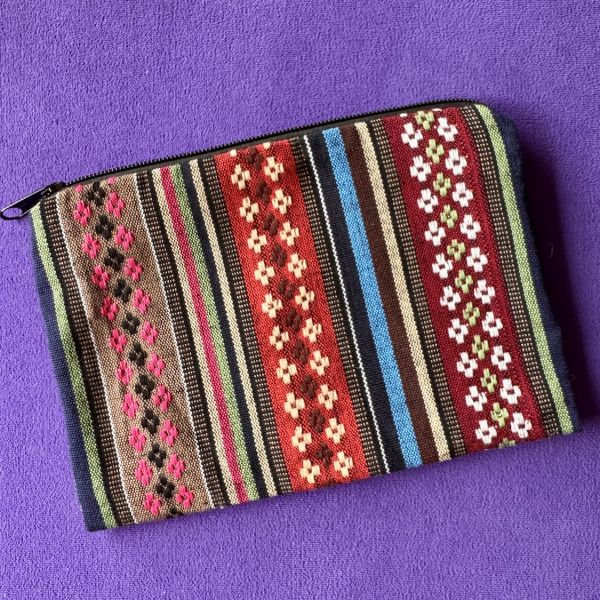 Woven Geometric Pouch