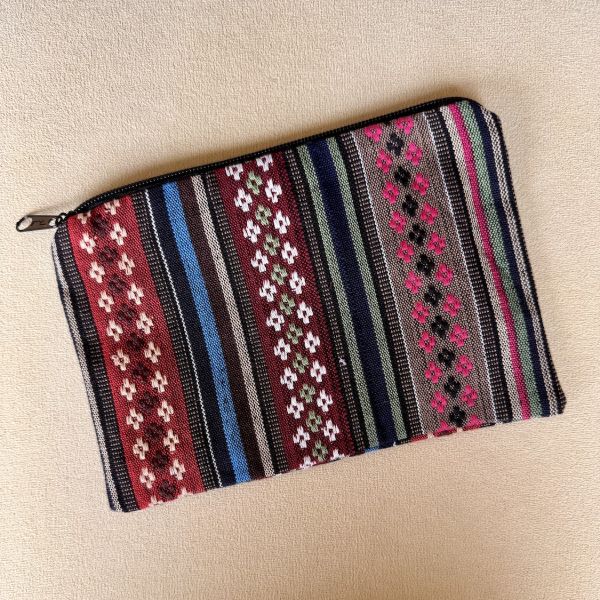 Woven Geometric Pouch