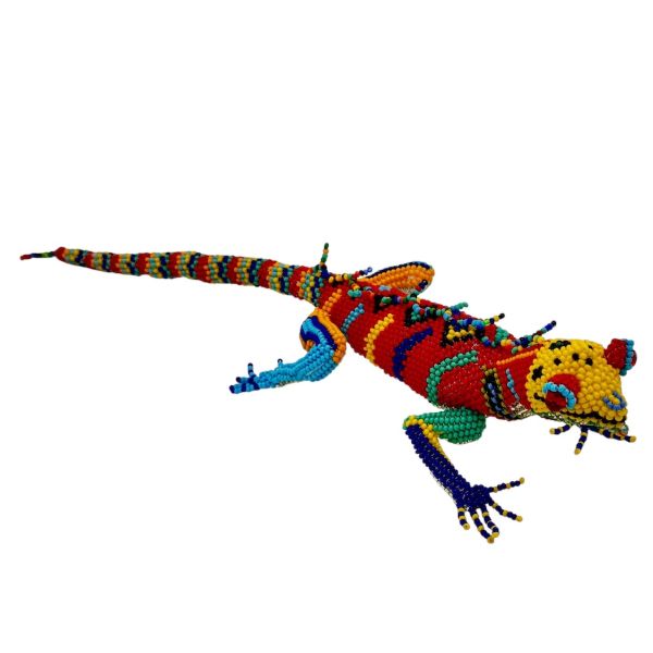 Hand Beaded Iguana