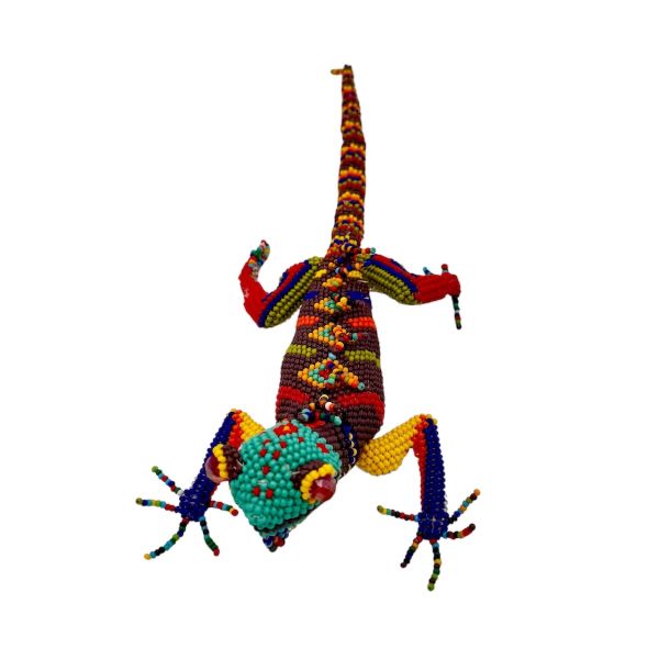 Hand Beaded Iguana