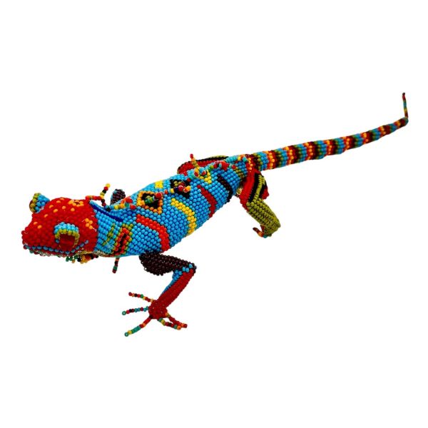 Hand Beaded Iguana