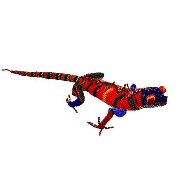 Hand Beaded Iguana
