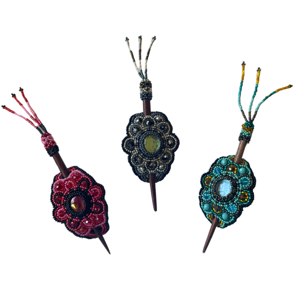 Mini Beaded Crystal Hair Slide