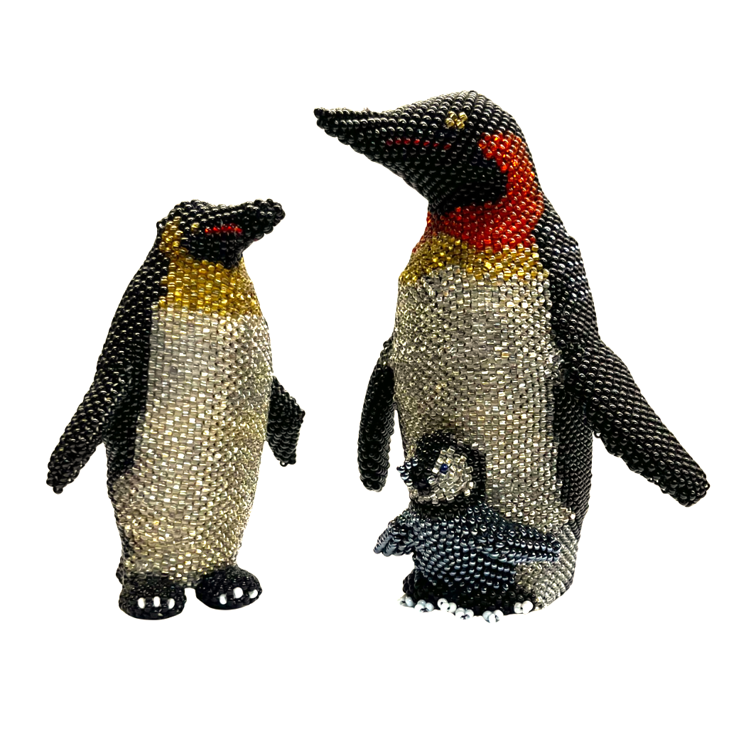 Beaded Penguin Family