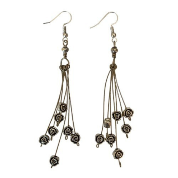 Rose Bouquet Earrings