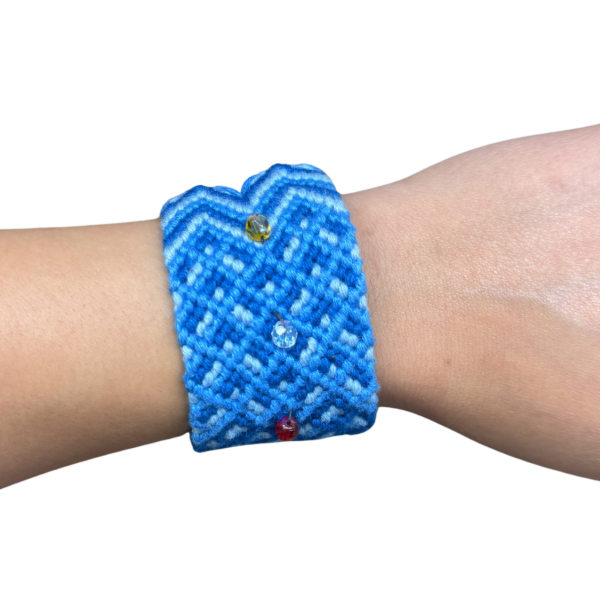 Wide Crystal Friendship Bracelet