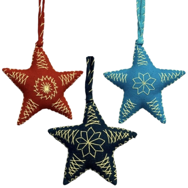 Super Star Hand Stitched Ornament