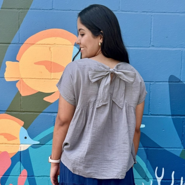 Cotton Tie Back Top