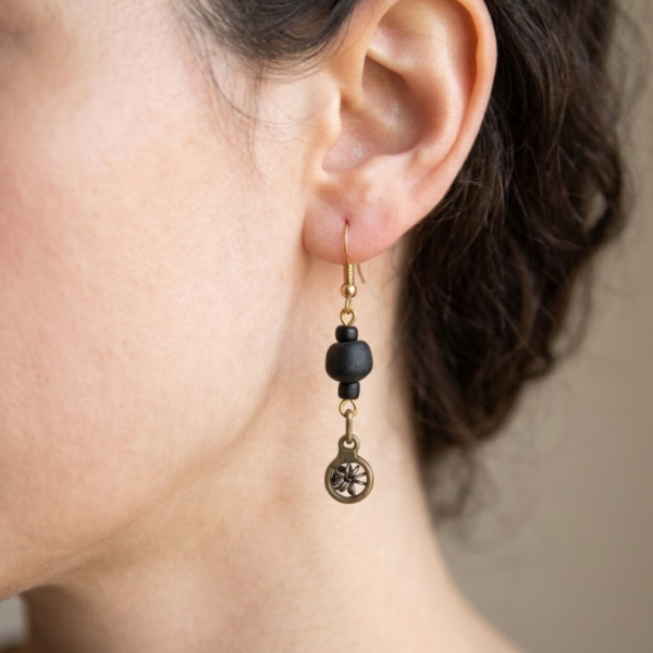 Polished Bead Earrings
