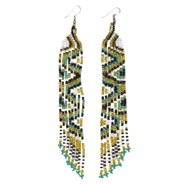 Heron Beaded Earrings