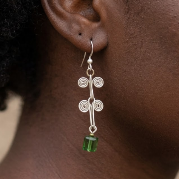 Glass Cube Earrings