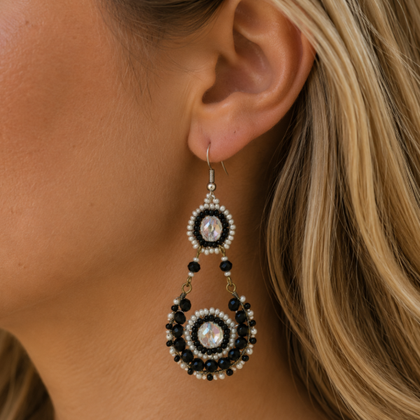Crystal Goblet Beaded Earrings