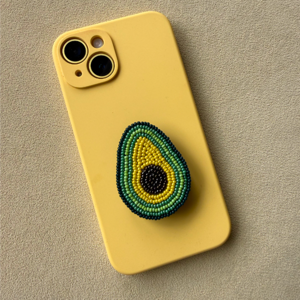 Beaded Avocado Phone Grip