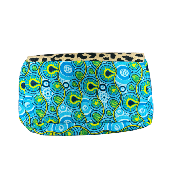 Batik Leopard Print Clutch