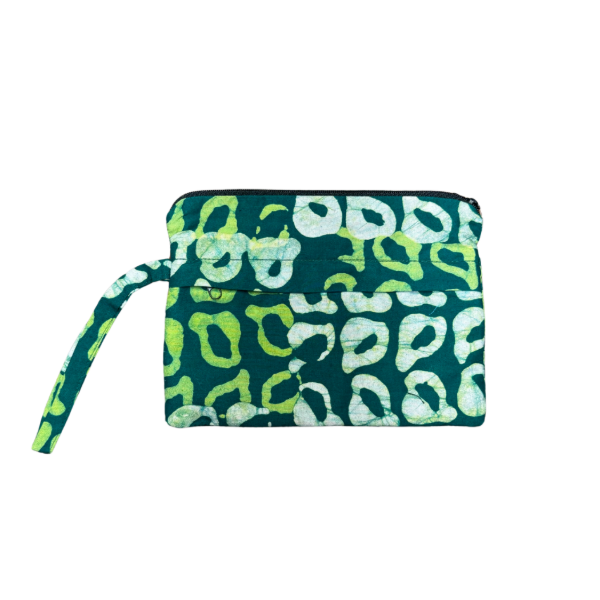 Batik Floral Wristlet