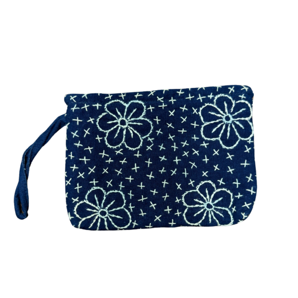 Indigo Two Pocket Wristlet