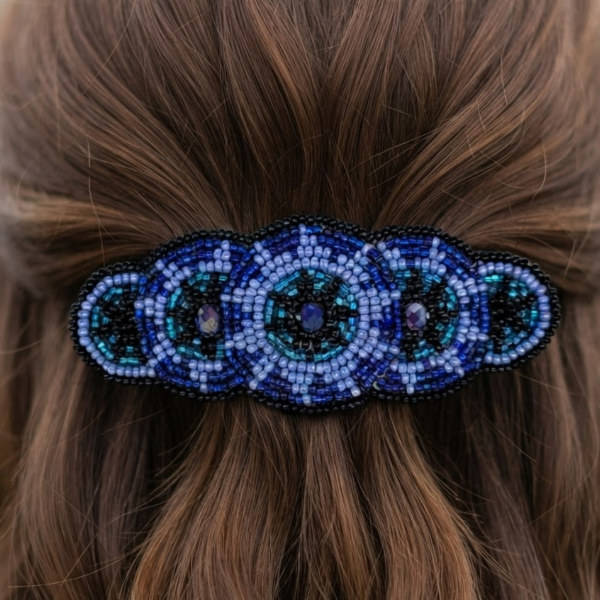 Beaded Star Barrette
