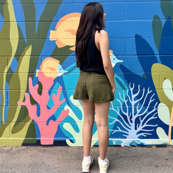 Gauzy Cotton Flowy Shorts