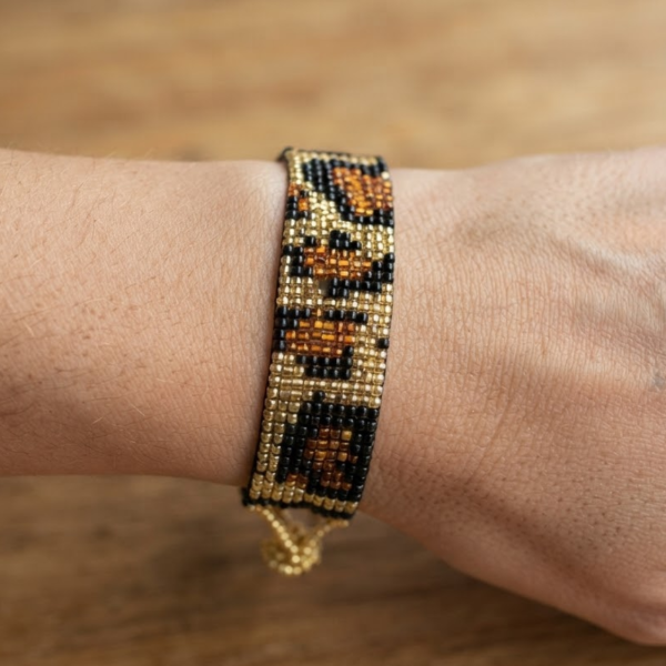 Animal Print Beaded Bracelet
