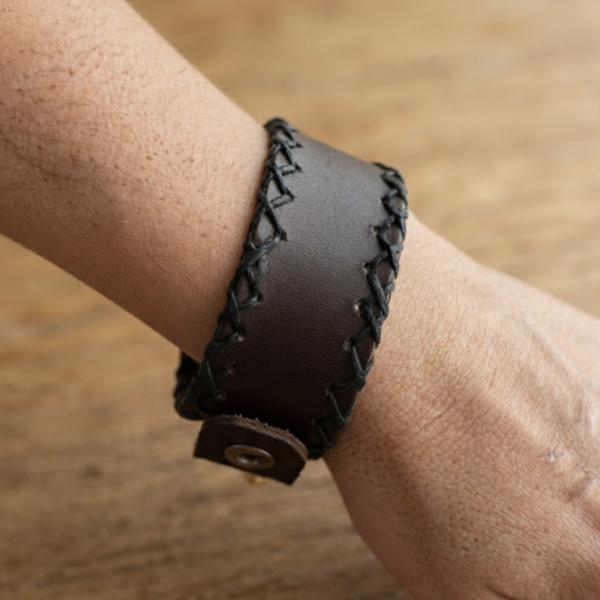 Asher Leather Snap Bracelet