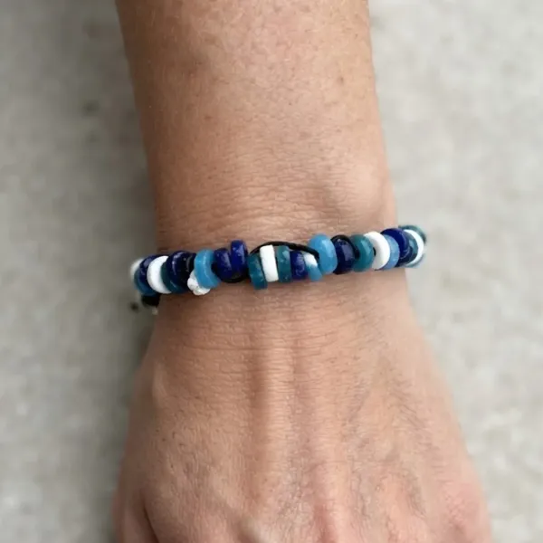 Glass Disk Bracelet
