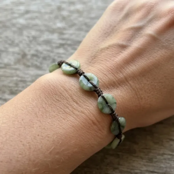 Jade Disk Bracelet