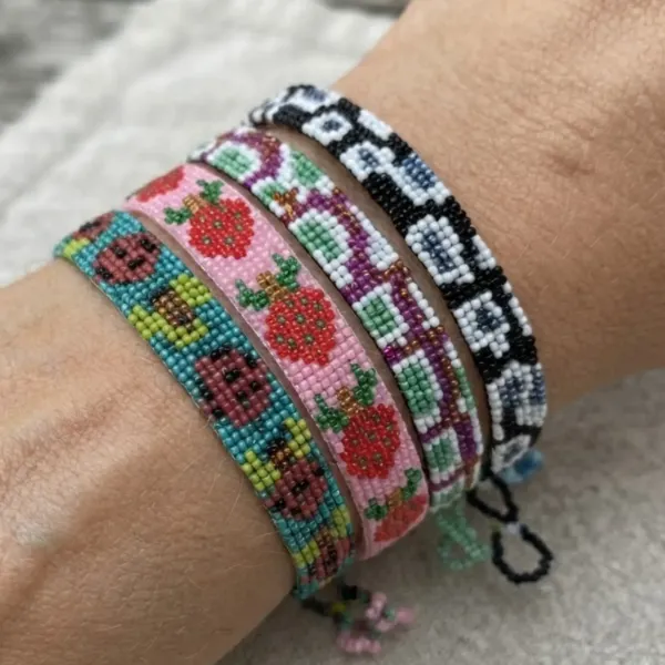 Mystery Half Inch Beaded Bracelet
