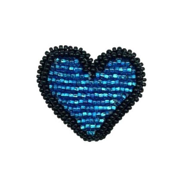 Beaded Heart Pin