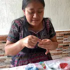 Crafting a pair of beaded earrings