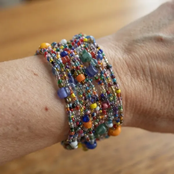 Wide Multistrand Bracelet