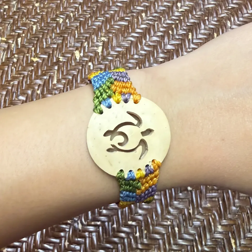 Coco Multi Macrame Bracelet - Turtle