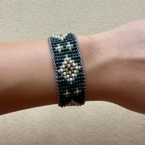 Sugar Cane Adjustable Beaded Bracelet