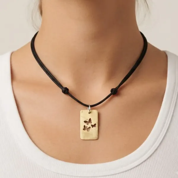 Coco Corded Necklace - Butterflies