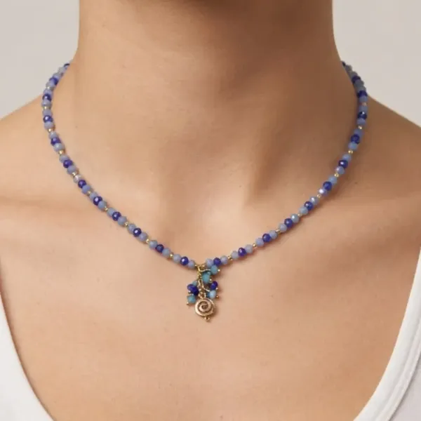 Beaded Spiral Necklace